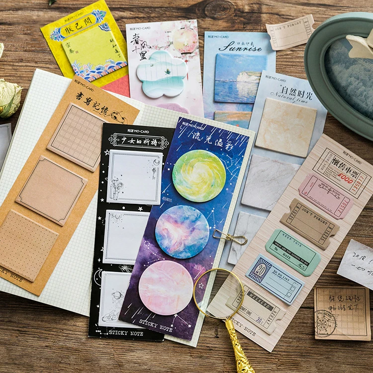 1 шт. корейские канцелярские товары больших размеров Блокнот бумаги для заметок