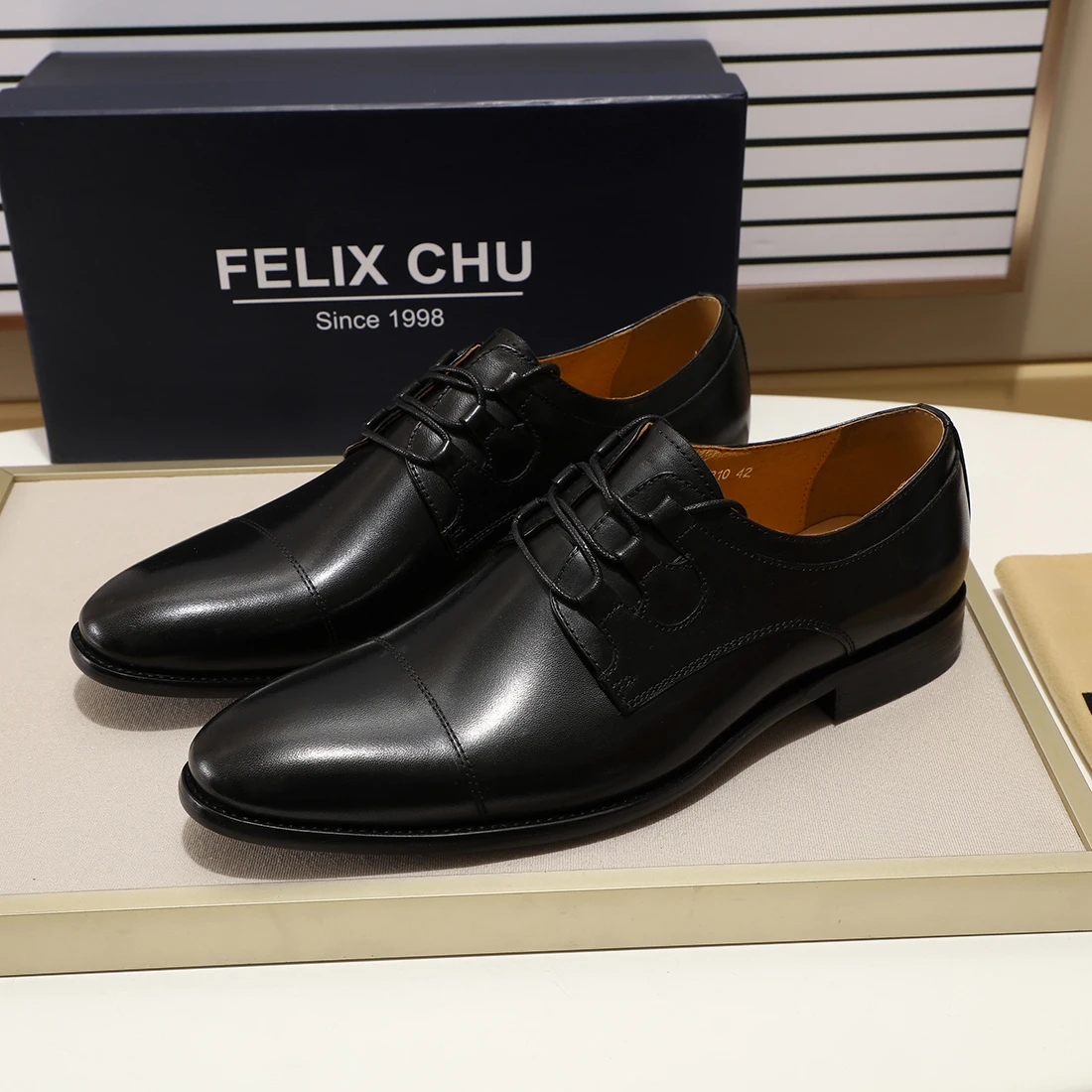 Мужские туфли дерби из натуральной кожи в европейском стиле элегантные деловые