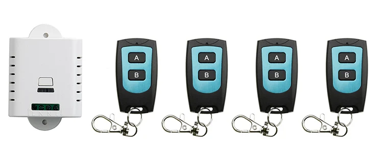85V 110V 120V 220V 250V 1CH Radio Controller RF Wireless Relay Remote Control Switch 315 MHZ 433 MHZ 4 Transmitter+1 Receiver