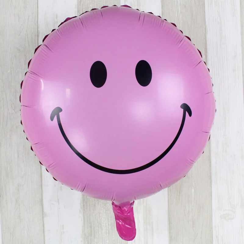 10 шт./лот воздушный шар со смайликом гелиевые фольгированные воздушные шары с