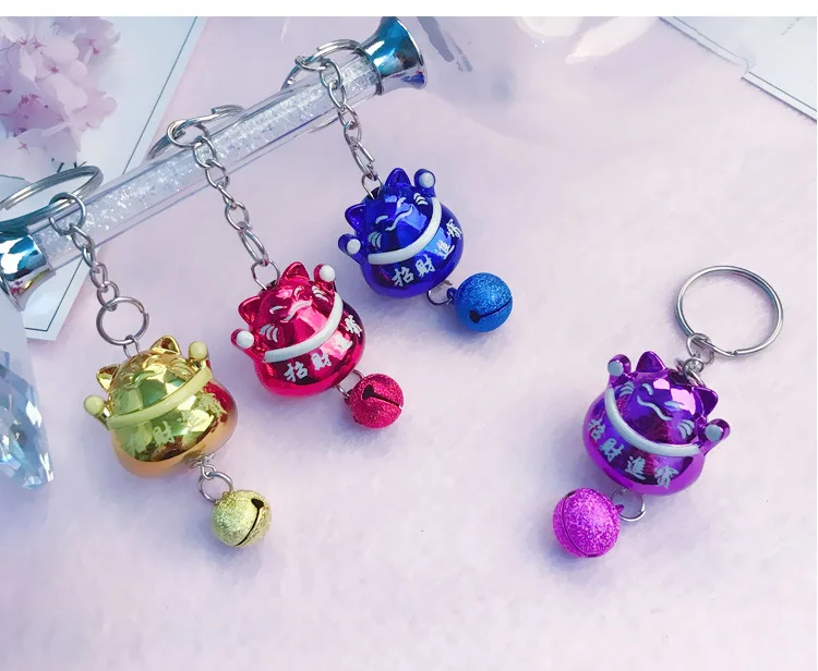 Симпатичная игрушечная кукла счастливый кот Аниме брелки-новинки женский брелок