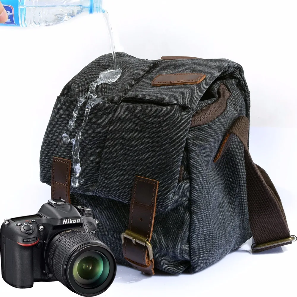 OURONOK винтажная упаковка для фотографий водонепроницаемая сумка камеры чехол DSLR