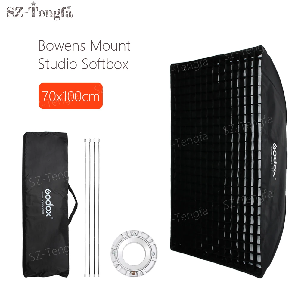 Godox 29 &quotx 40&quot 70x100 см софтбокс с сеткой в виде сот мягкая коробка креплением Bowens