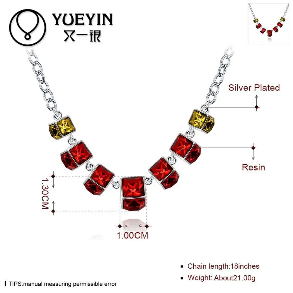 Посеребренное ожерелье подвеска подвесная цепь Помолвочное украшение