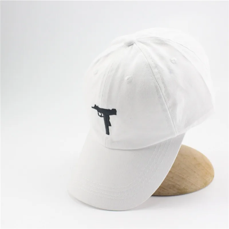 Пистолет УЗИ бейсбольная кепка s Ak47 Snapback хип-хоп папа шляпа Кепка для женщин и мужчин бренд спортивные кости высокое солнце Snapback хлопок - Цвет: UZI white