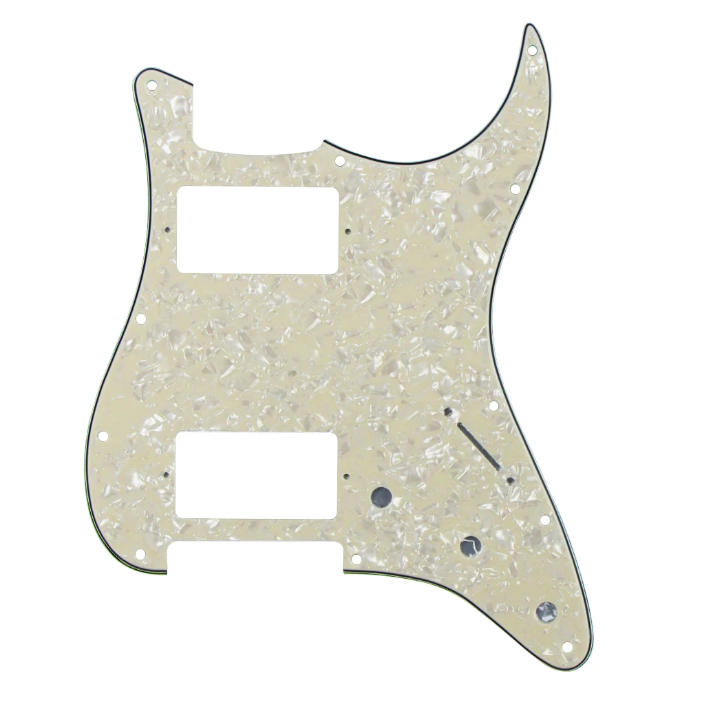 11 отверстий ST HH гитара Защита от царапин пластина с жемчугом 4 слоя w/Винты для