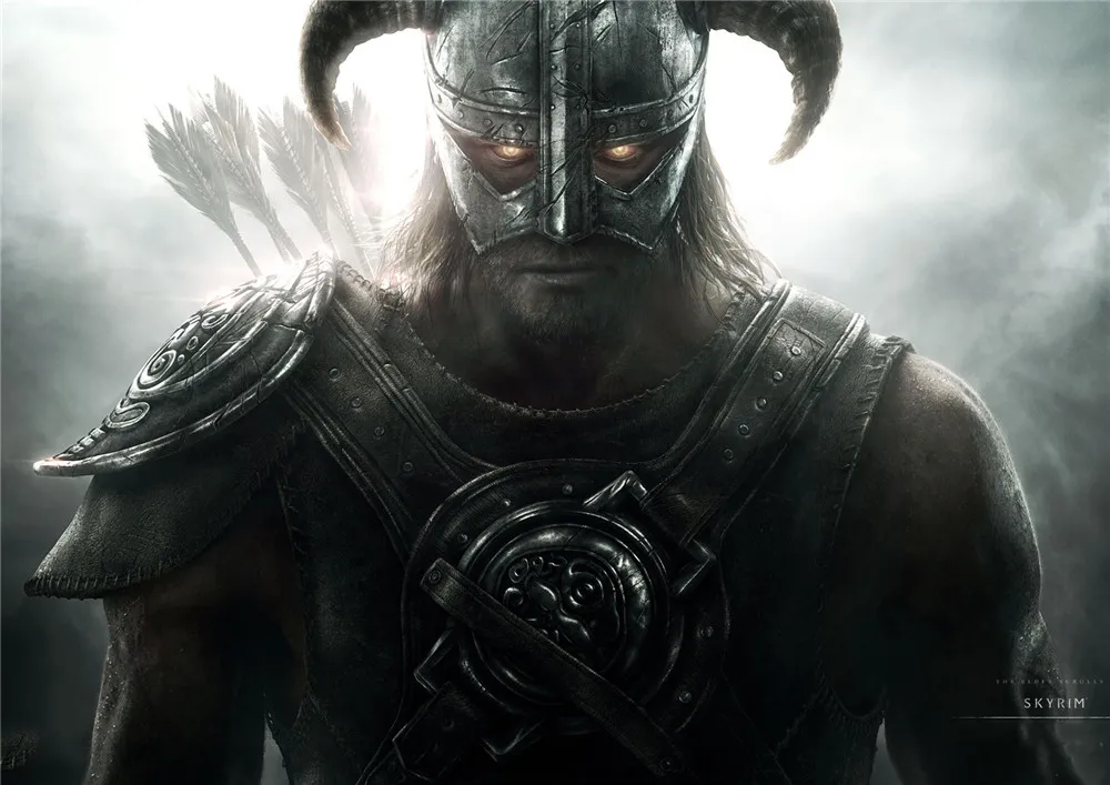 Эдер свиток Skyrim плакаты игры настенные наклейки с белым покрытием бумага печатает четкое изображение украшение дома гостиная спальня
