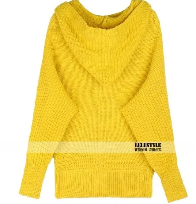 2016 Новинка зима Для женщин свитер с шляпы леди пуловер верхняя одежда капюшоном