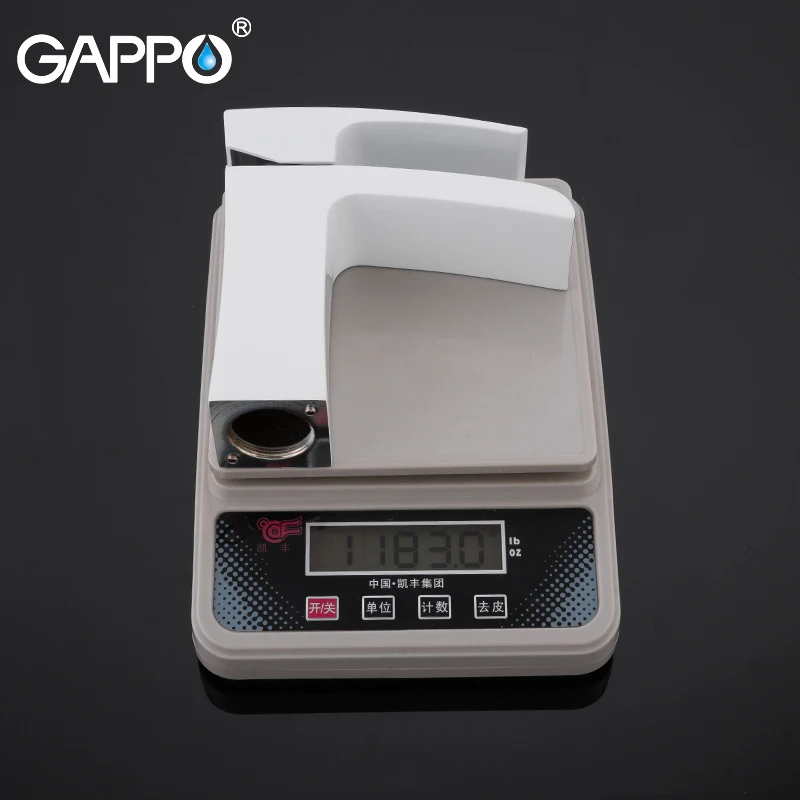 Gappo белый водопад латунный кран для раковины ванной комнаты воды torneira