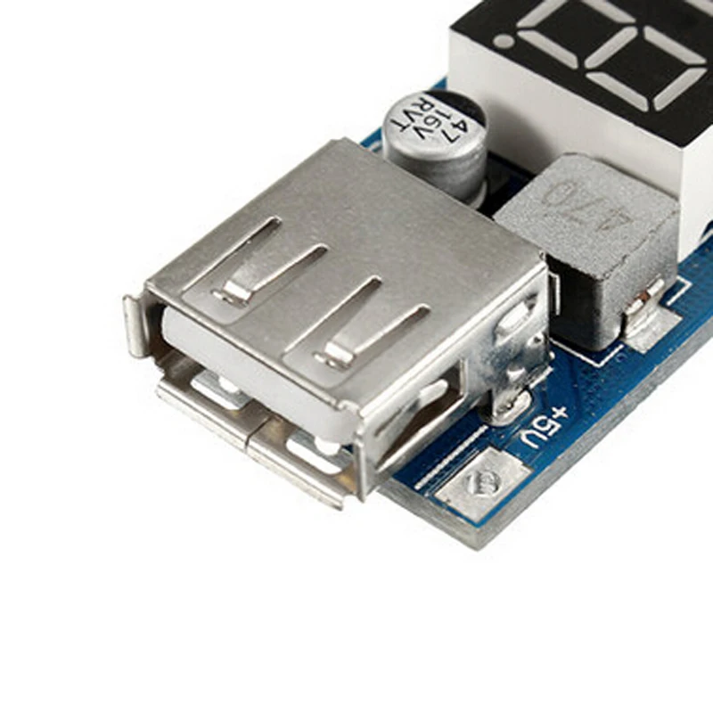 USB Charger LED Step-down Buck Converter Voltmeter Module Low Power DC 4.5-40V To 5V 2A High Efficiency Ripple | Электроника