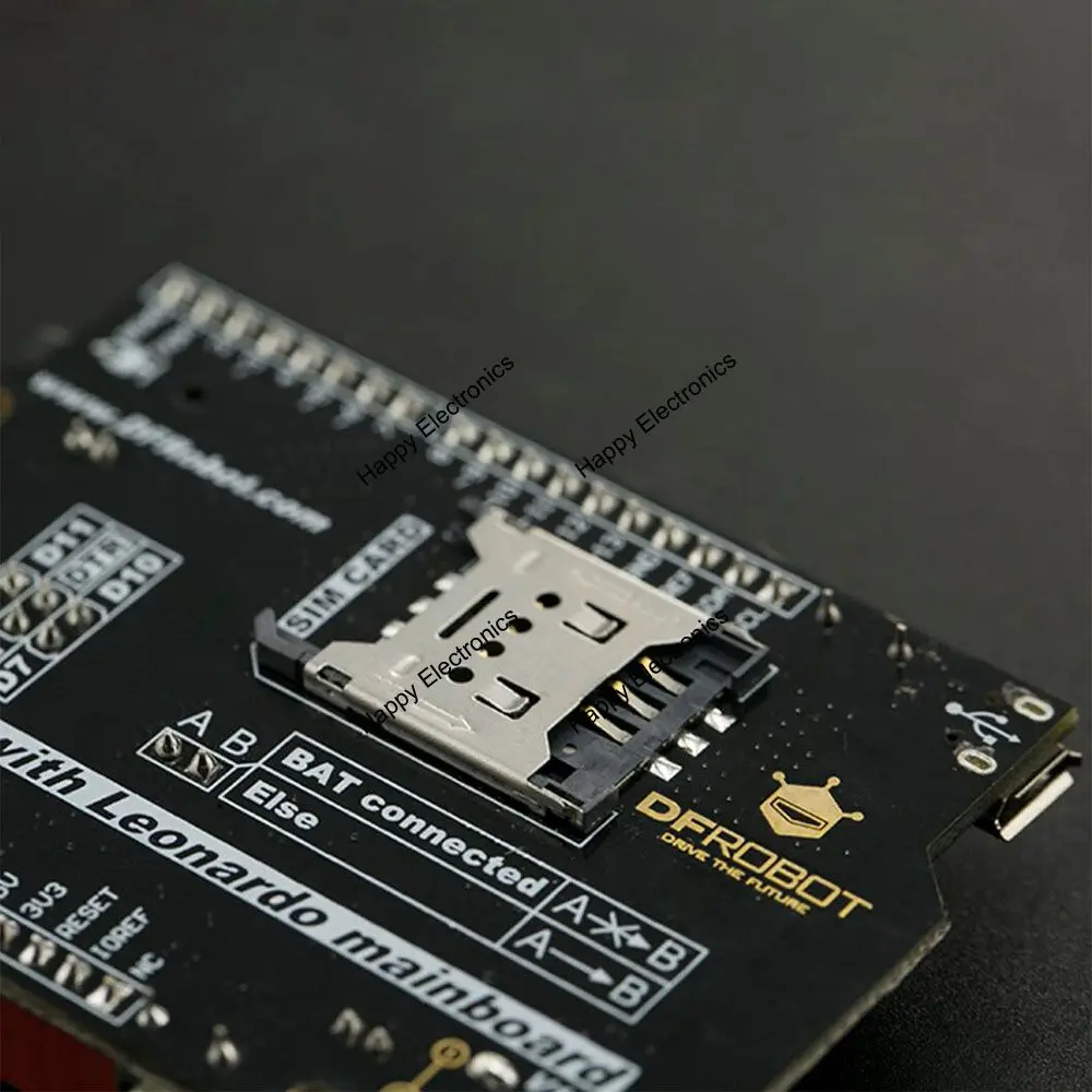 DFRobot SIM808 с материнской платой Leonardo, 5 В ATmega32u4 MCU интегрированный GSM/GPRS/gps модуль с 3,7 в Lipo батареей для IoT и т. Д
