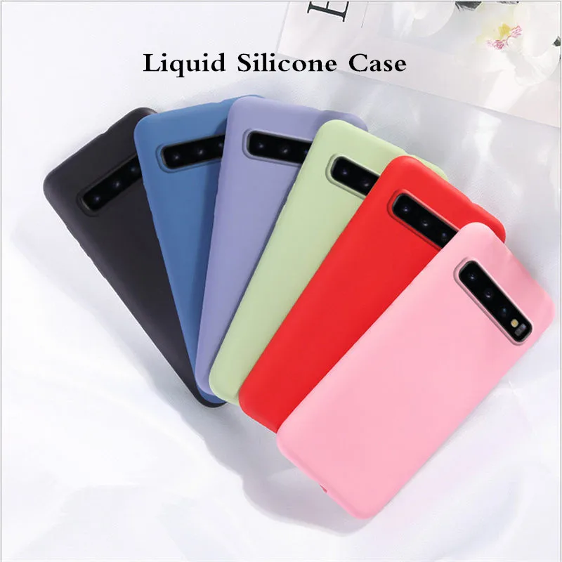 Многоцветный 200pcs/lot Liquid silicone Phone Case For Samsung Galaxy A10 A20 A30 A40 A50 A60 A70 A80 A90 M10 M20 M30 TPU Back Cover - Цвет: Многоцветный