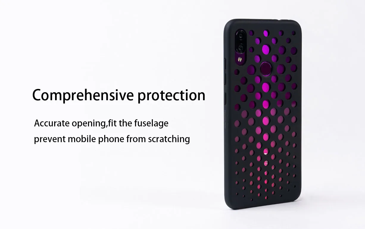 Жидкий силиконовый защитный чехол для Xiaomi Redmi Note 7 с отверстиями, защитный чехол для мобильного телефона с защитой от пота и скольжения