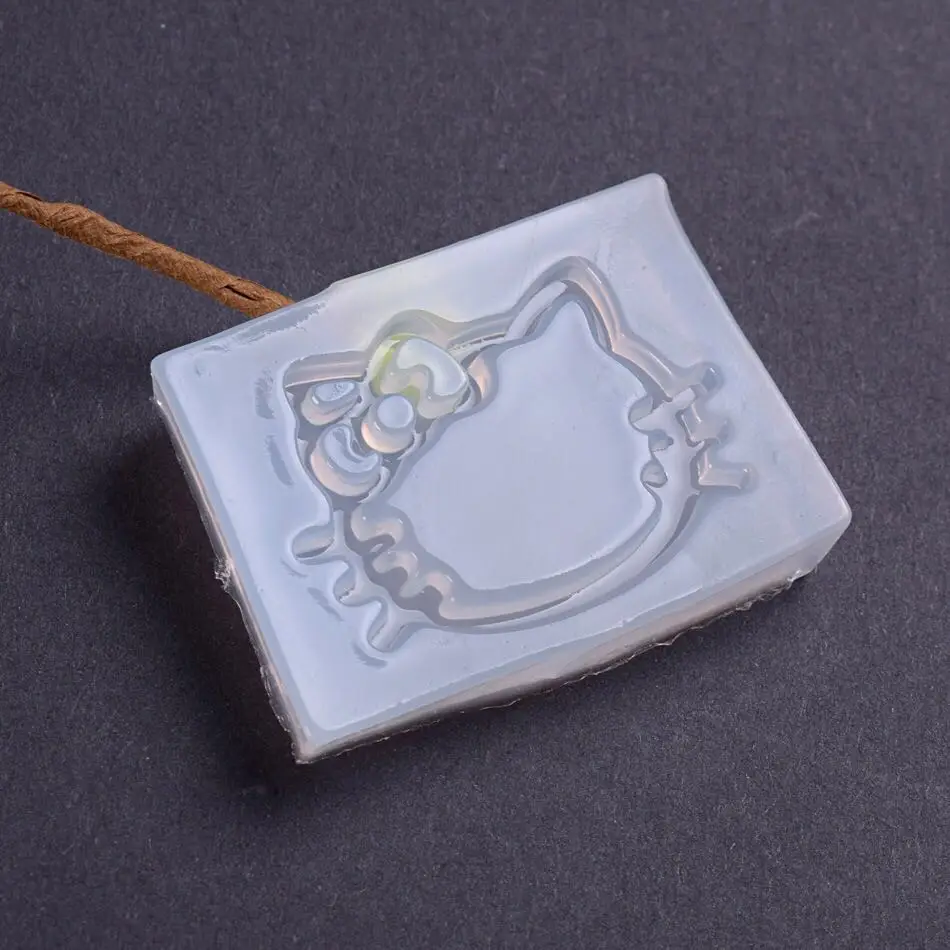 Прозрачная силиконовая форма Hello Kitty корпус для мобильного телефона ожерелье