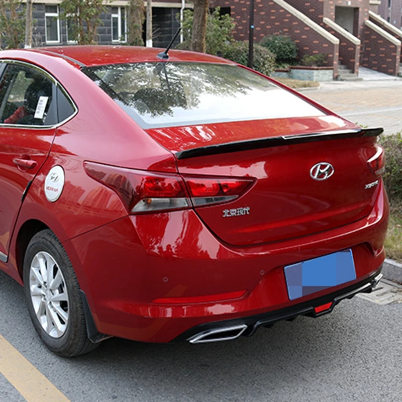 Спойлер заднего крыла автомобиля из АБС пластика для Hyundai Verna accent 2017 +|Спойлеры и