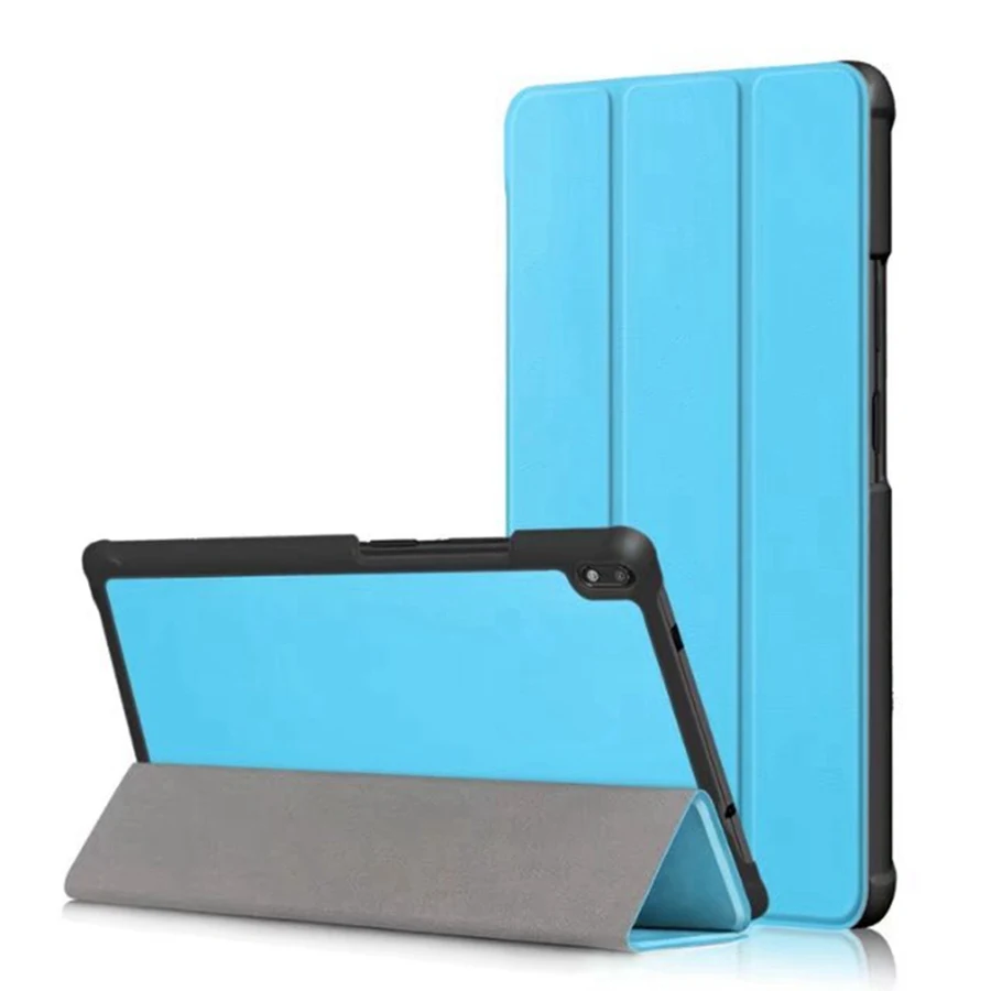 blue Тонкий кожаный чехол-книжка из искусственной кожи чехол для lenovo Tab 4, 8 плюс TB-8704X TB-8704F TB-8704N Стенд Крышка для lenovo Tab 4, 8 плюс планшетный чехол - Цвет: blue