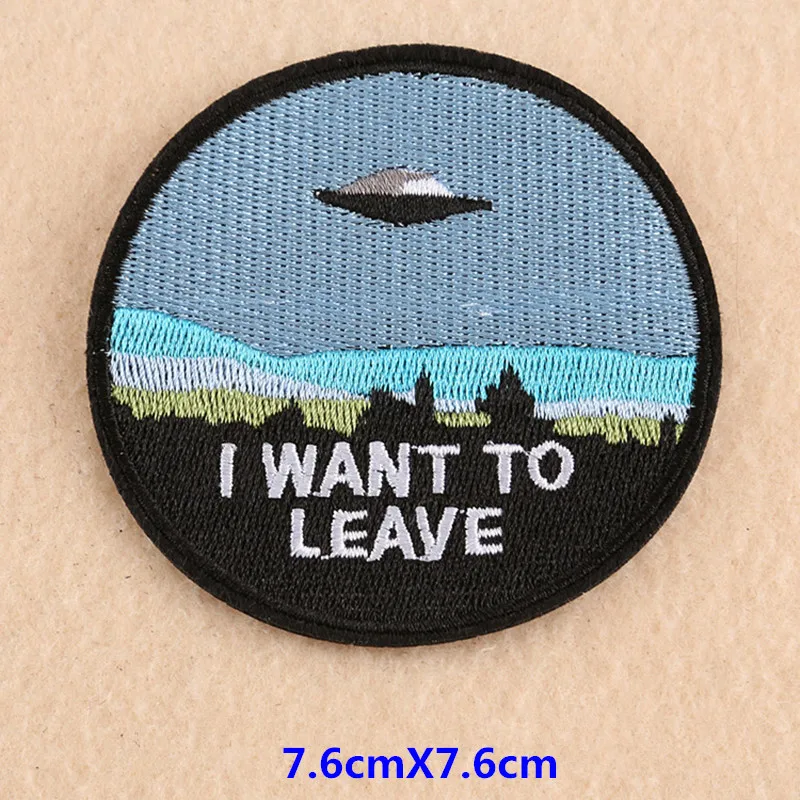 Вселенная космос планета воздушных сил патчи железные на вышитые нашивки одежду