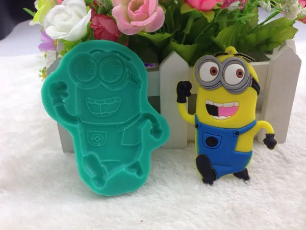 Новинка Гадкий я Миньоны DIY силиконовые формы для помадки на торт шоколадная Форма Мыло плесень кухонный инструмент для выпечки силиконовая форма FM720