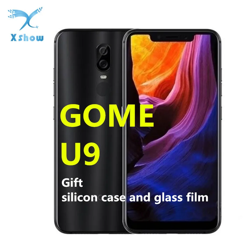 GOME U9 6 ГБ 64 Гб 18 &quot2 SIM карты MTK Helio P23 Быстрая зарядка Voiceprint распознавание лица по
