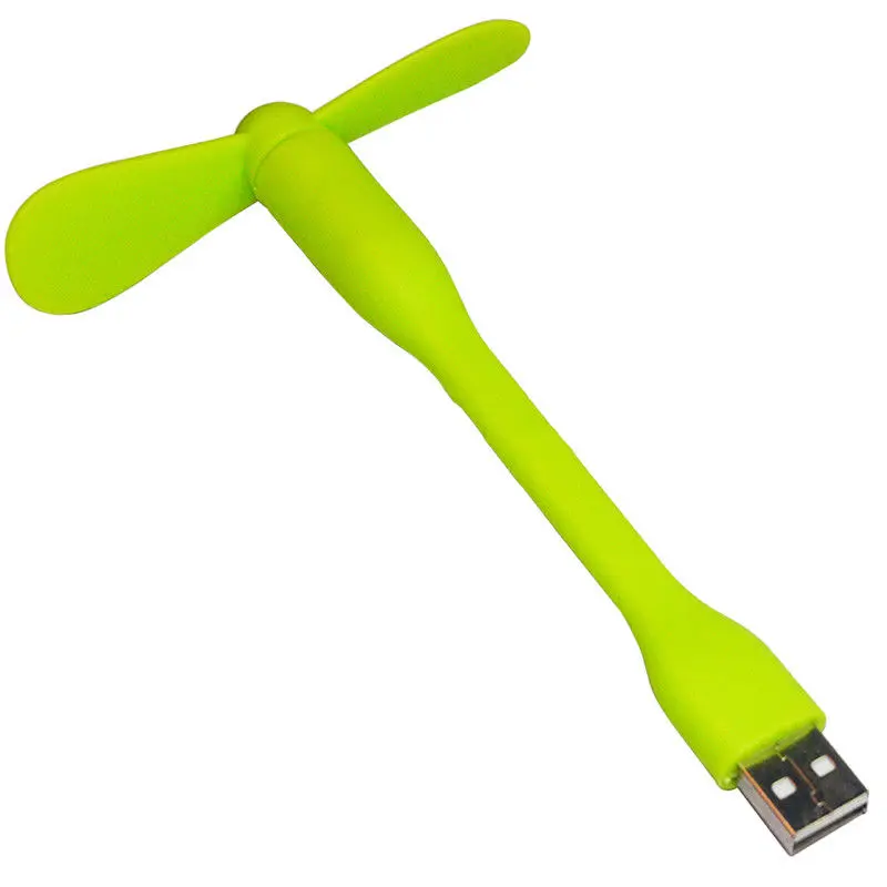 Grass Green Timethinker USB вентилятор гибкий USB портативный мини-вентилятор карманные вентиляторы для банка питания и ноутбука и компьютера энергосбережение для Xiaomi - Цвет: Grass Green
