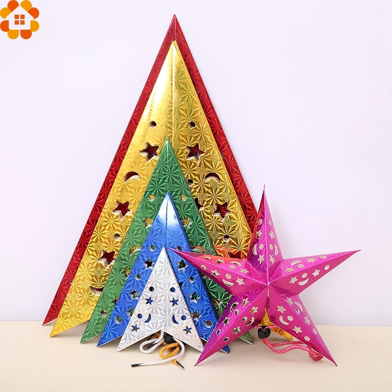 1 шт 30 см DIY Бумажные звезды гирлянда Звездное украшение Рождественские украшения