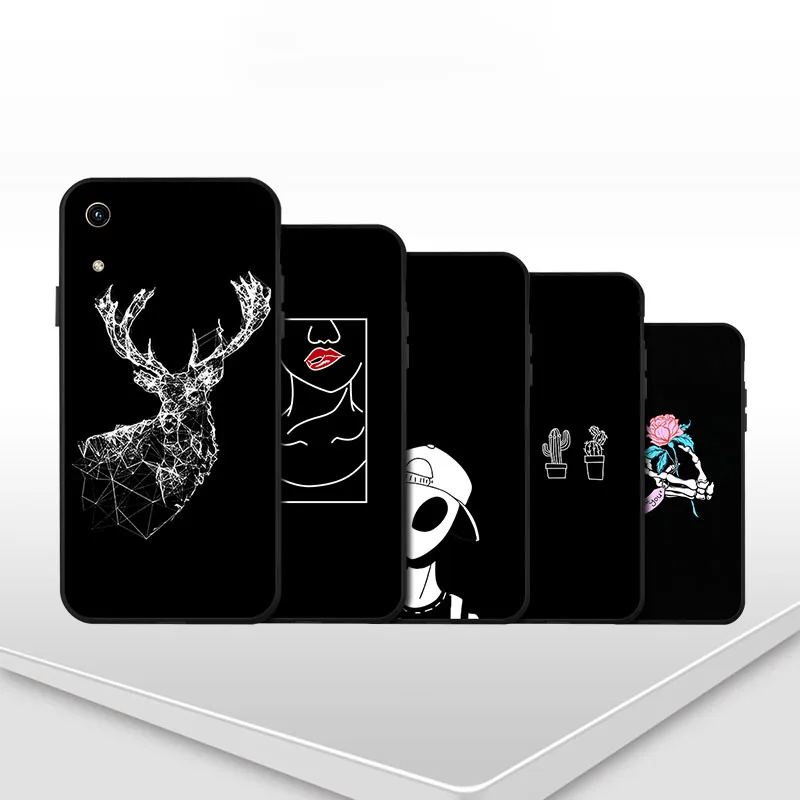 Чехол для Huawei Honor 8A мягкая задняя крышка из ТПУ чехол телефона с отпечатком пальца