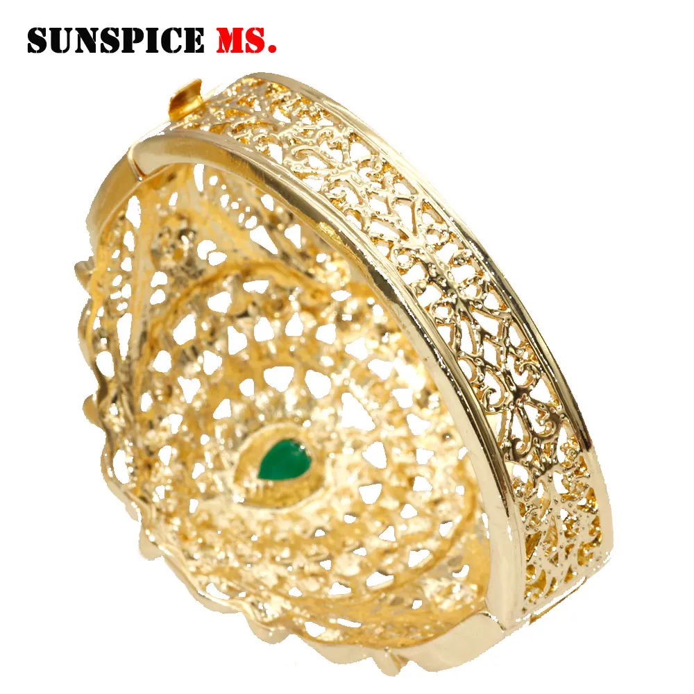 SUNSPICE-MS золотистого цвета металлические браслеты в стиле Марокко ювелирные