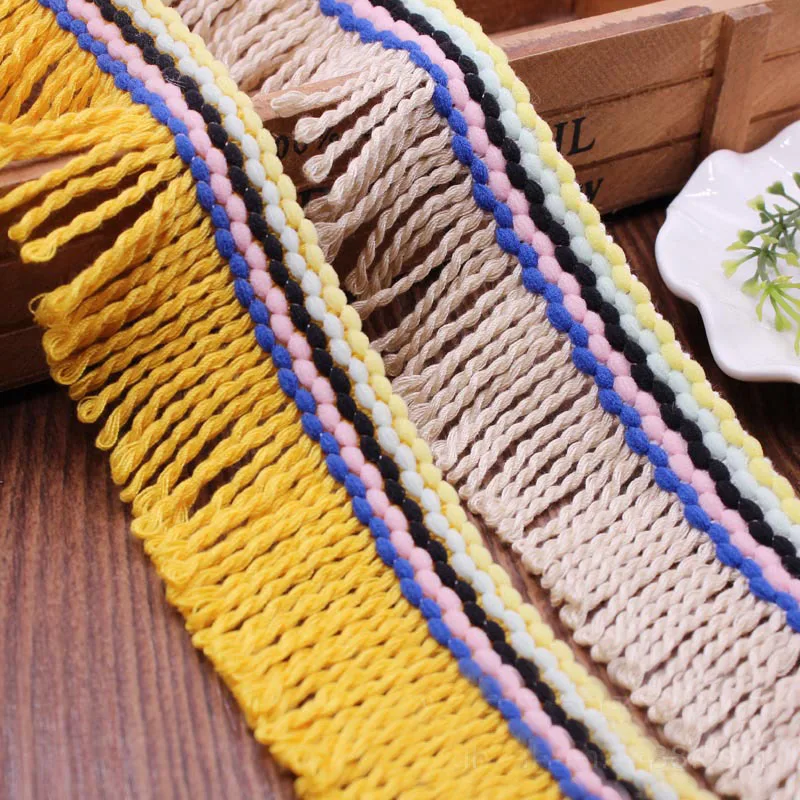 

30 Yard/Lot Tassel Fringe Quality Lace Trim Ribbon Sewing Latin Dress Garment Curtain DIY Accessories 5CM