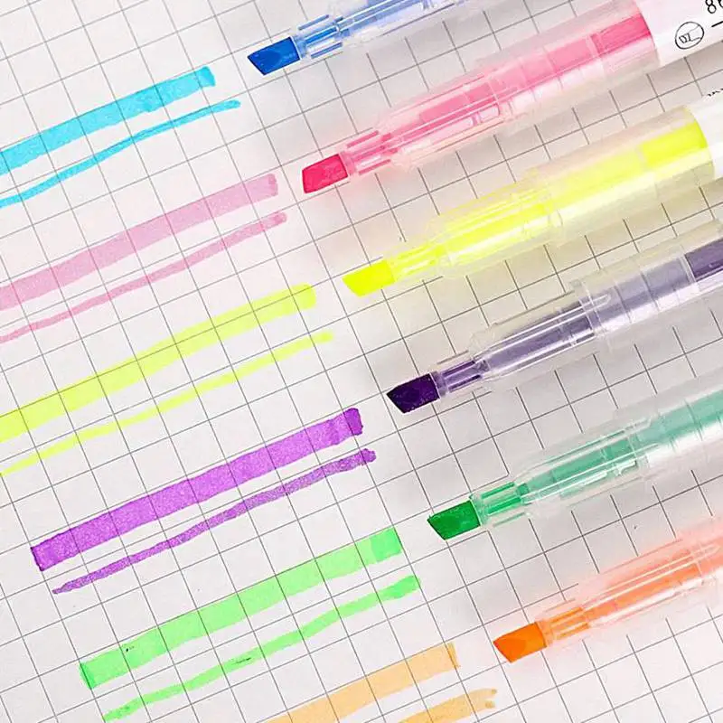 1 шт. милые двухглавые пастельные маркеры Kawaii Ручки mildliner для граффити живопись канцелярские принадлежности офисные школьные принадлежности