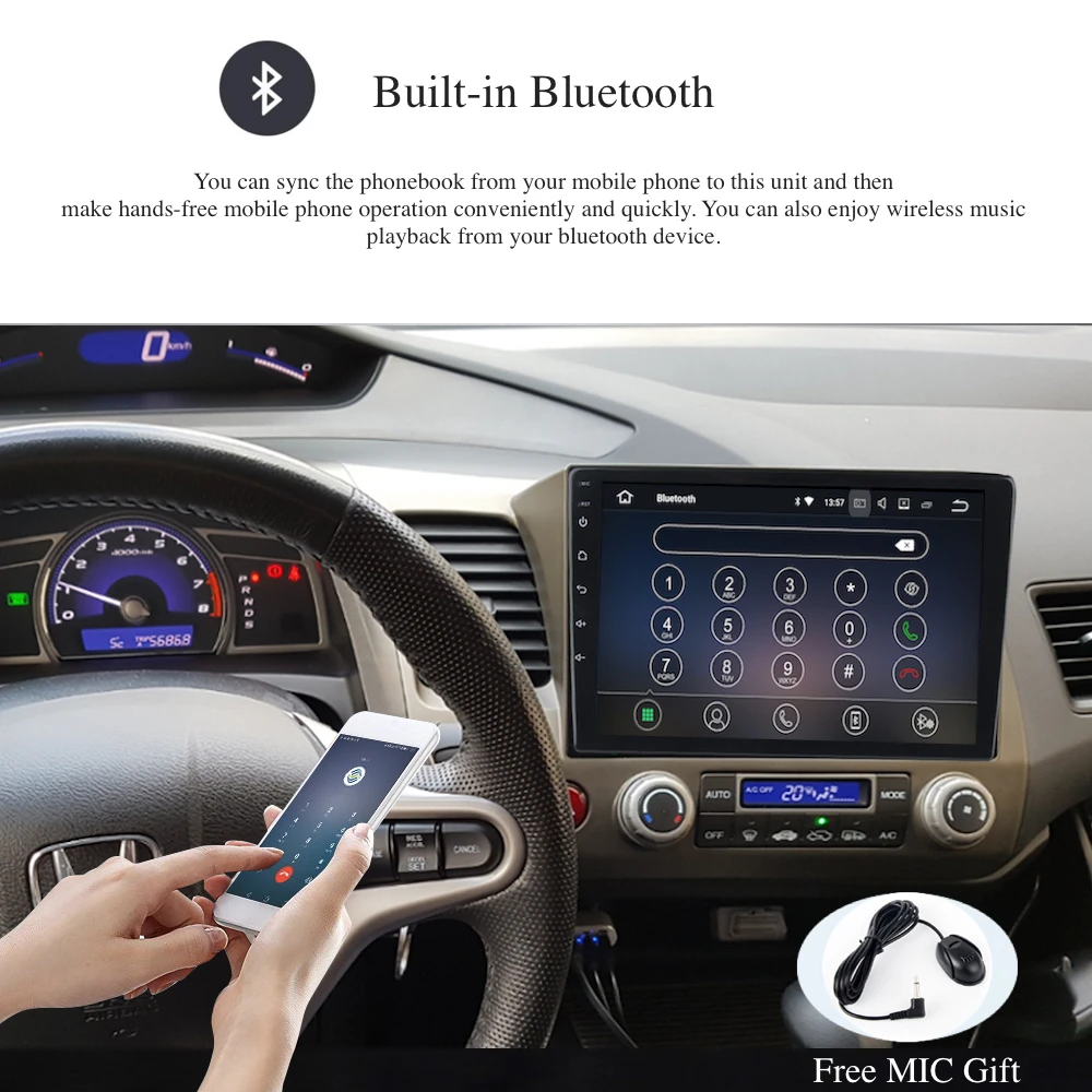Автомобильное радио Android GPS для Honda Civic 8 Авторадио 2006-2011 навигация головное