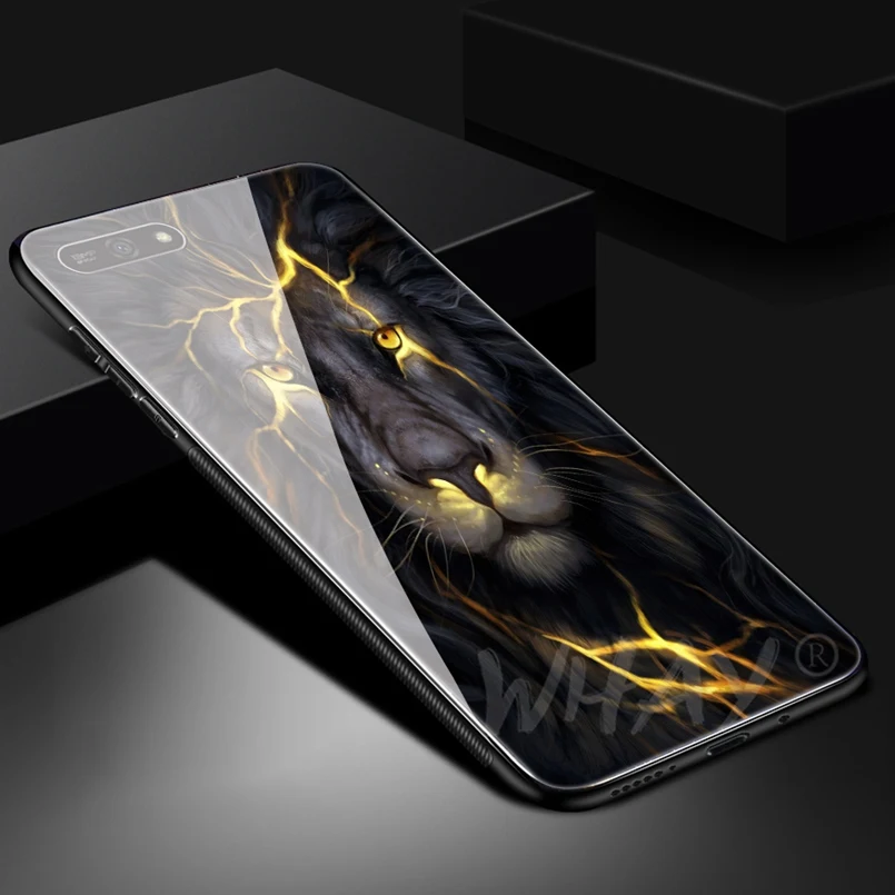Стеклянный чехол для Huawei Honor 7A с роскошным узором P20 Pro P Smart Cover Mate 10 Lite 9 Y6 2018 |