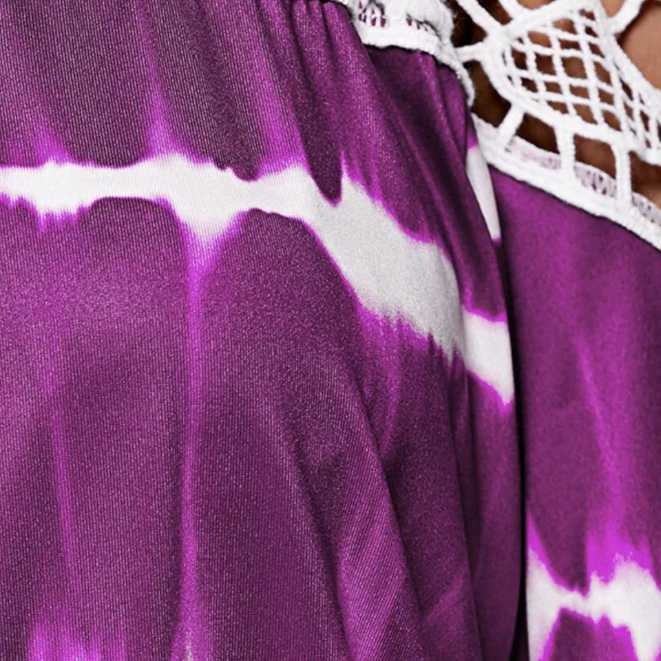 Женская футболка с открытыми плечами градиентная женский топ цветочным рисунком