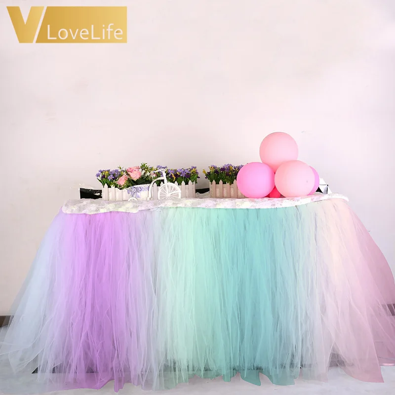 10 ярдов/рулон радужных тюлевых рулонов блестящая органза отвесная ткань для DIY