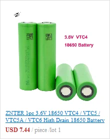 ZNTER для sony 18650 2600 MAH Da батарея 3,6 V 18650 Bateria US18650 VTC5 Alta dreno de DESCARGA 30A