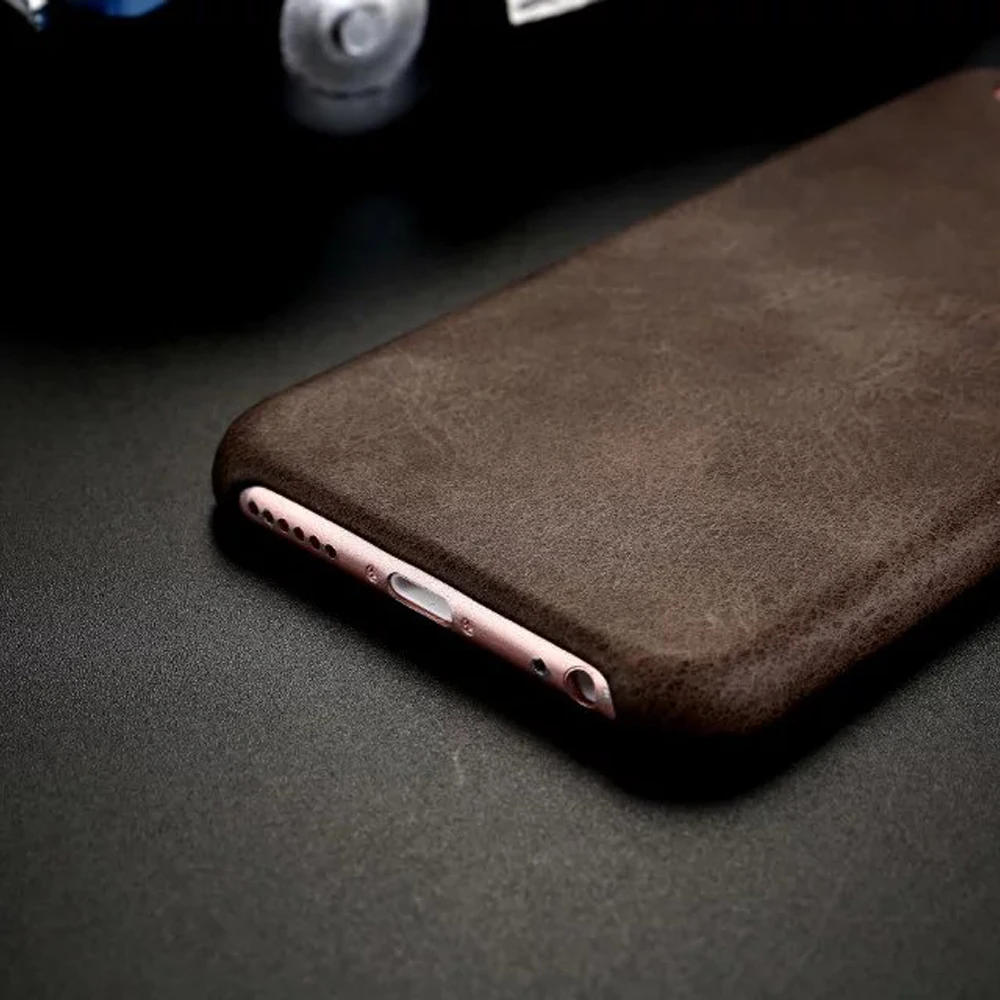 НЖЯ Высокого Качества Старинные ультратонкий Кожаный Чехол для Apple iPhone 5 5S SE 6 S