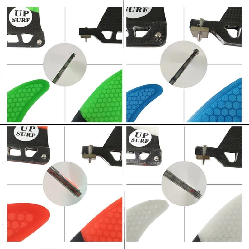 Одиночный плавник 9 &quotЛонгборд для серфинга зеленый/синий/красный/белый цвет