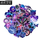 35 шт. звездное небо мультфильм компьютер Стикеры Тетрадь кожи ноутбук холодильник чемодан декоративная наклейка 2019