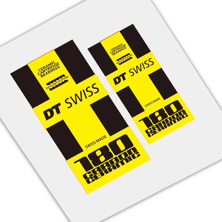 Цвет: желтый DT 180 стикер ступицы для DT SWISS DT180 дорожный велосипед наклейки на ступицы Велоспорт - Цвет: Цвет: желтый