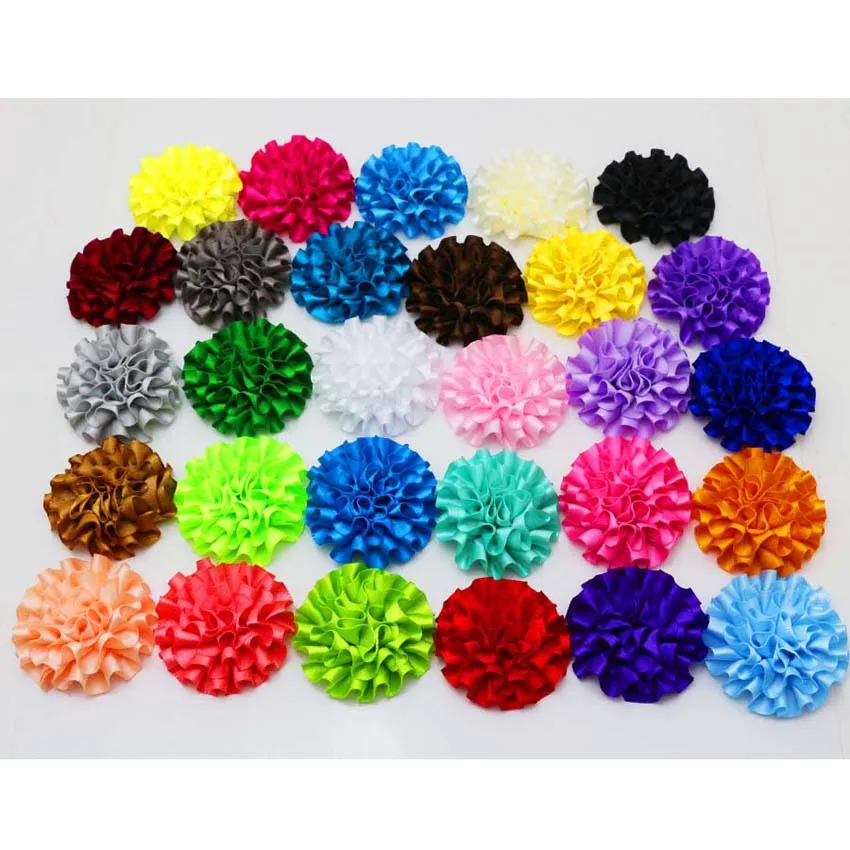 100 шт./лот 5 см новая атласная ленточная Пионовая Цветочная