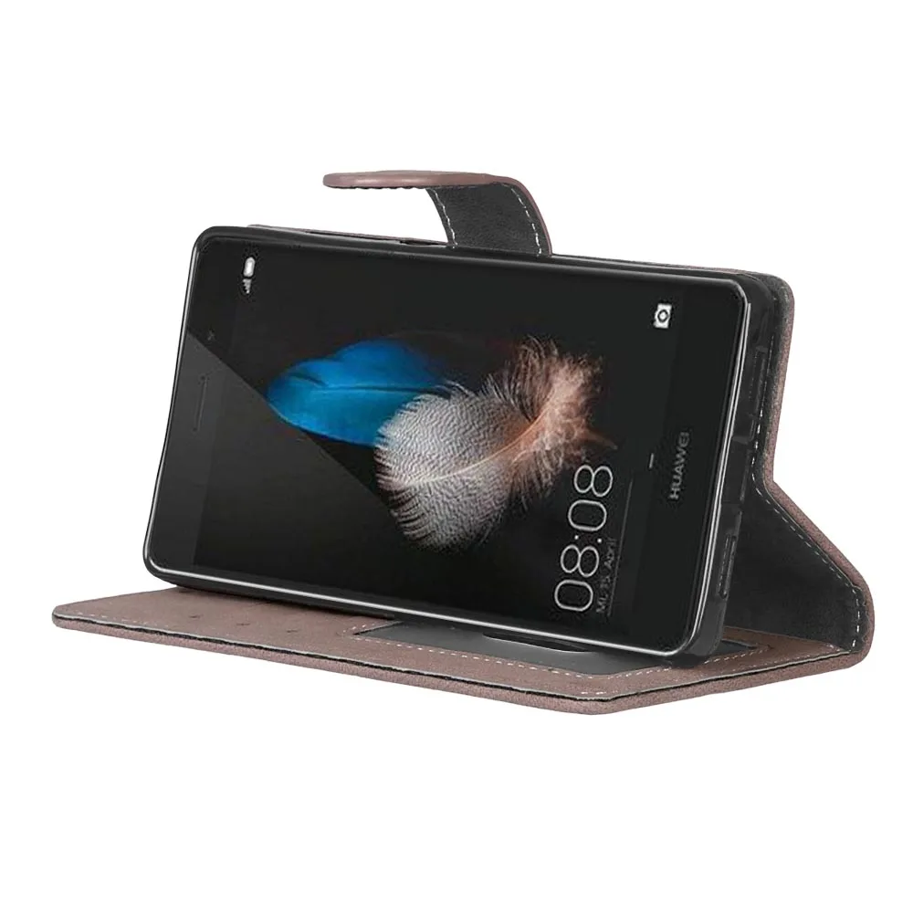 Чехол книжка Voor Huawei P8 Lite в стиле ретро чехол кошелек с подставкой из