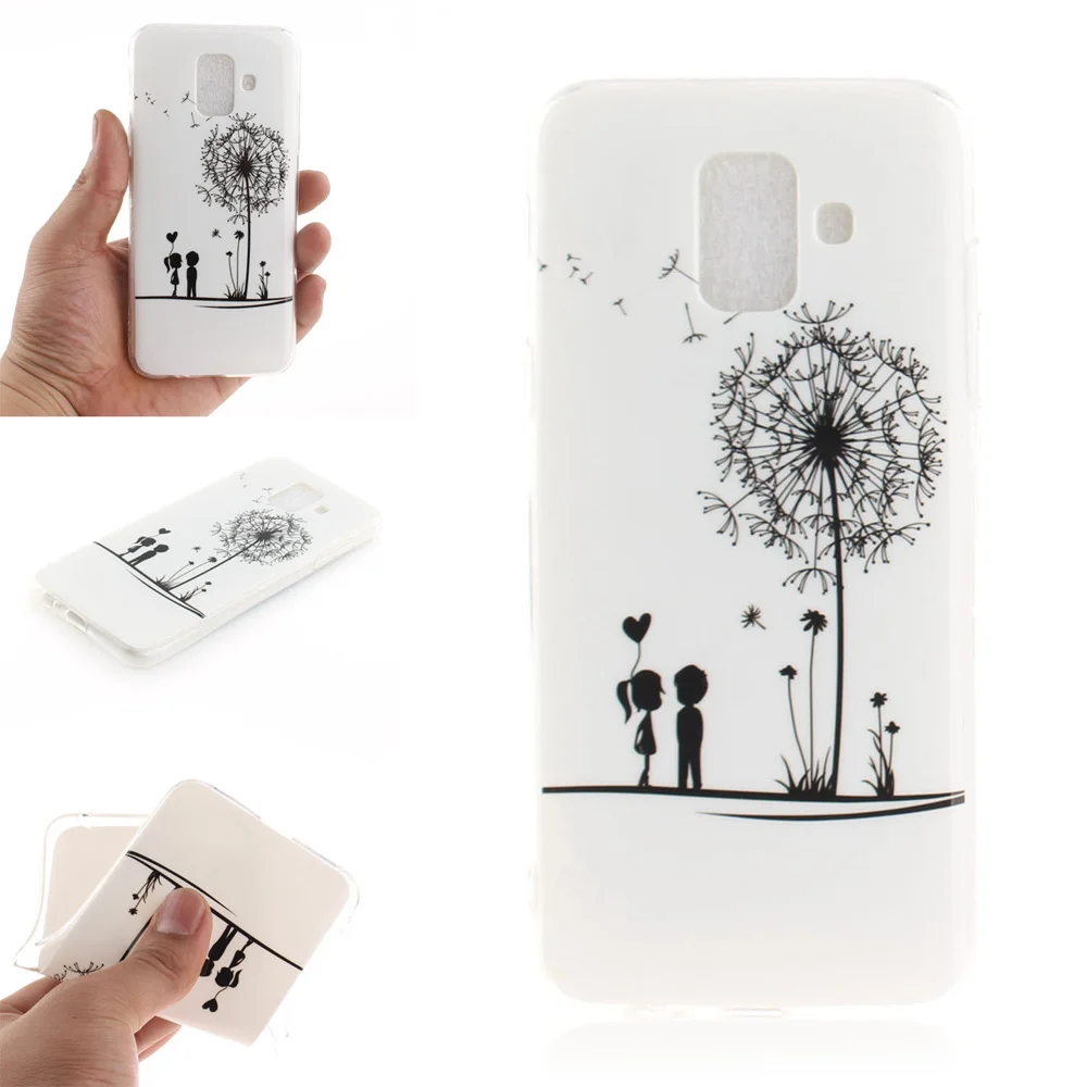 9 styles Fashion Design Case For Samsung A6 2018 high quality Soft Silicone TPU Phone Cover capas caso | Мобильные телефоны и