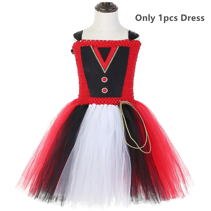 Only 1pcs Dress Платье-пачка для девочек с изображением цирка; карнавальное платье для дня рождения; платье для вечеринки; костюм для девочек на Хэллоуин; детское платье - Цвет: Only 1pcs Dress