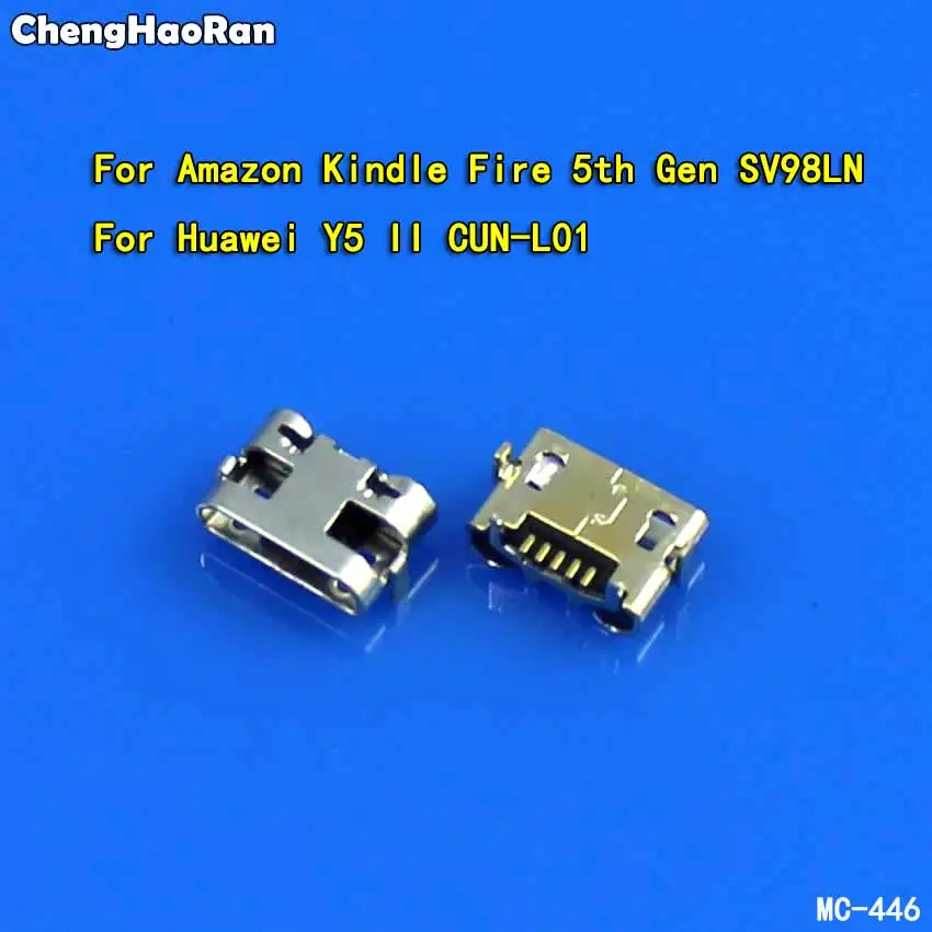 ChengHaoRan 100 шт. разъем Micro USB для Huawei Y5 II зарядки Amazon Kindle Fire 5 го поколения SV98LN|Шлейфы