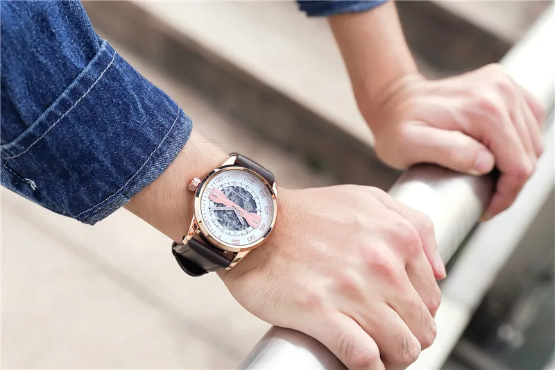 OCHSTIN спортивные дизайнерские часы мужские часы Топ бренд класса люкс Montre Homme Часы Мужские автоматические часы с скелетом
