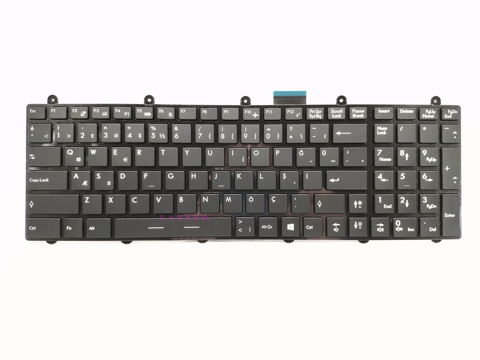 Турецкая клавиатура Klavye Full RGB Clolrful с подсветкой для MSI GT60/GT70/GT70 2PE V139922AK1 TR/S1N 3ETR2M1