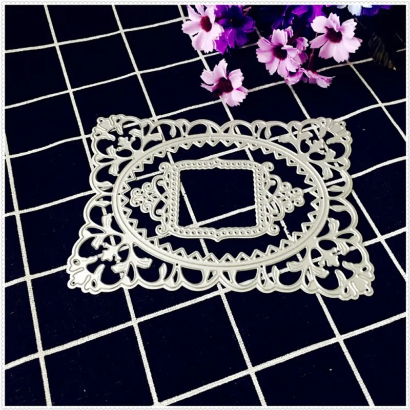Рамка штампы цветок границы умственная резка новые рождественские трафареты DIY