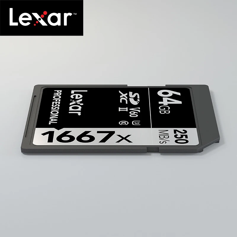 Оригинальная флеш карта Lexar 1667x до 250 МБ/с./с sd памяти 64 Гб 128 ГБ V60 UHS II U3 высокая
