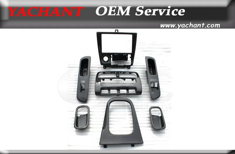 Автомобильный Стайлинг внутренняя отделка из углеродного волокна подходит для 95