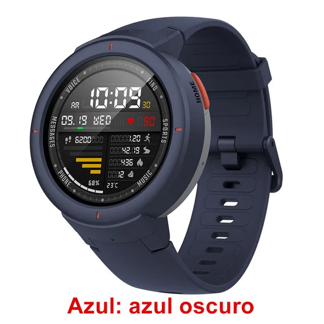 blue Amazfit Verge Смарт-часы мужские спортивные часы Lifte водонепроницаемый трекер сна фитнес-трекер ответ на вызов Push Message часы - Цвет: blue