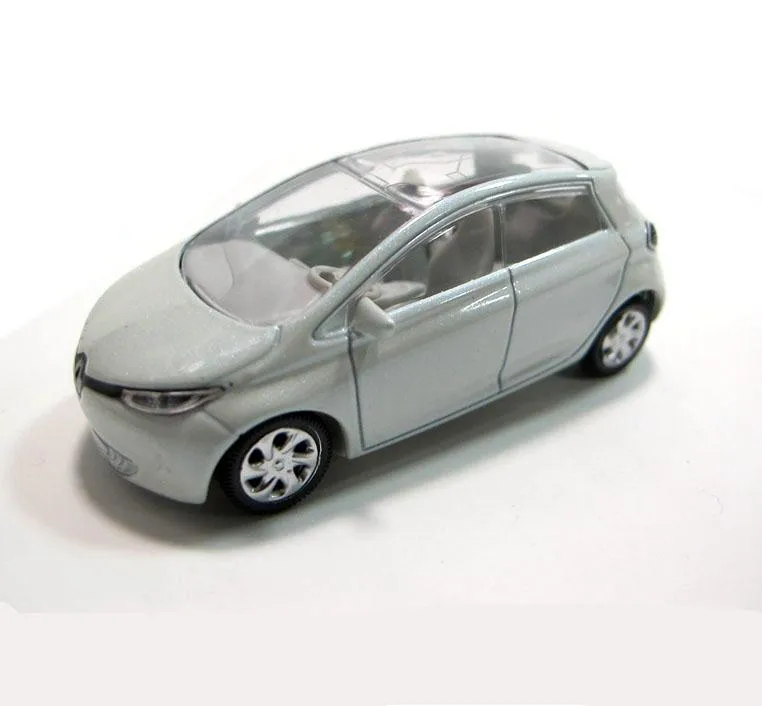 1: 64 передовые модели автомобилей из сплава, высокая имитация RENAULT ZOE, металлические модели, Коллекция игрушечных автомобилей